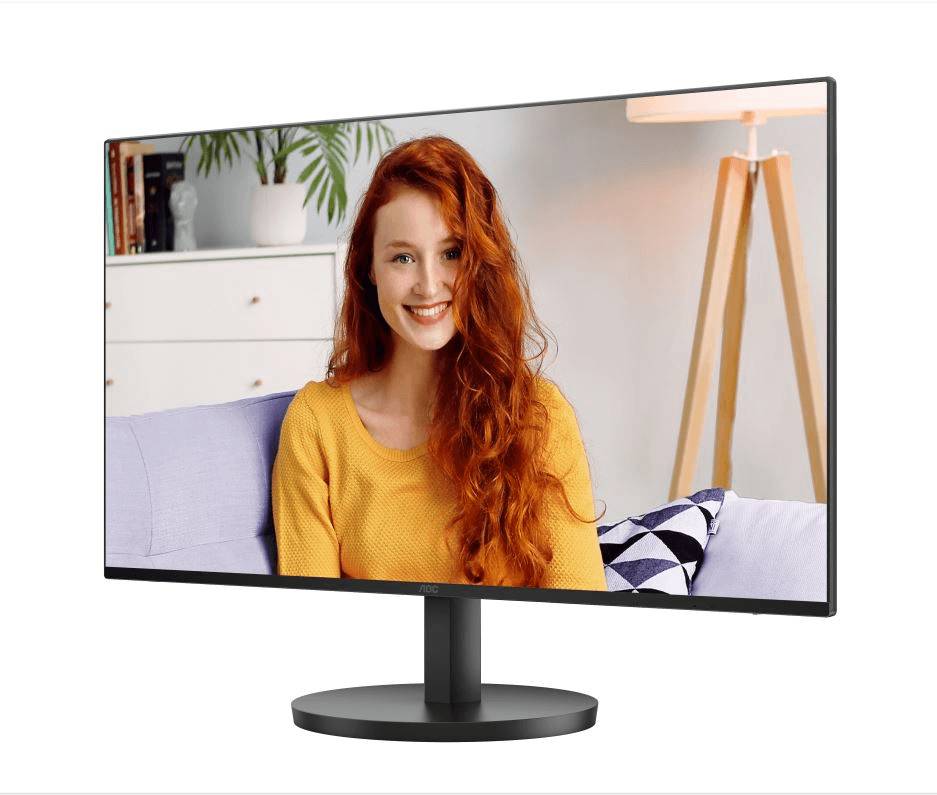 Монитор AOC  23.8'' 16:9 1920х1080(FHD) IPS, nonGLARE, 100 Hz, 250 cd/m2, H178°/V178°, 1300:1, 20М:1, 16.7M, 4ms, VGA, HDMI, Tilt, Speakers, 3Y, Black 24B3HA2 24B3HA2