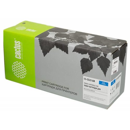 Тонер-картридж Cactus CS-CE251AR голубой для HP CLJ CP3525/CM3530 (7000стр.) CS-CE251AR CS-CE251AR