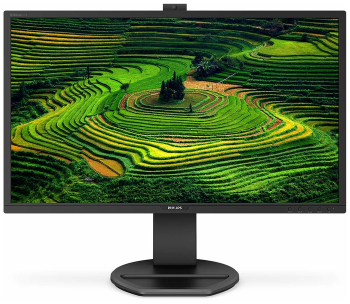 Монитор Philips 27" 1920x1080 60Гц  IPS W-LED 16:9 5ms(GtG) VGA DVI HDMI DP 2*USB 3.0 1*USB 2.0 50M:1 1000:1 178/178 250cd WEB-camera Tilt HAS Pivot Swivel Speakers Black 271B8QJKEB/00 271B8QJKEB/00