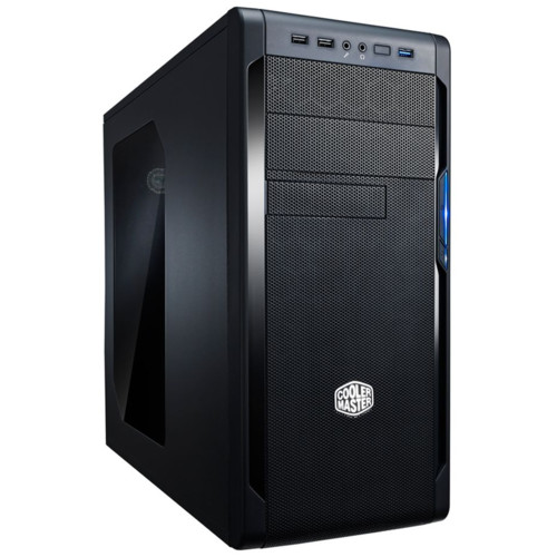 Копус Cooler Master N300 () <черный, без БП,ATX,mATX, коробка:518x280x580мм, 5.25"х2внешн., отсеки 3.5"х1внешн. и 7внутр., отсеки 2.5"х1внутр., 7 слотов, 1xUSB 3.0(внутр.), 2xUSB 2.0,1xMic,1xAudio> NSE-300-KKN1 NSE-300-KKN1