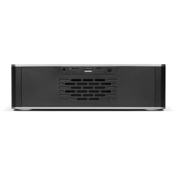 Портативная колонка Sven PS-190, черный-серебро, 2.0, мощность 2x5 Вт (RMS), Bluetooth, FM, USB, microSD, LED-дисплей, часы, будильник, встроенный аккумулятор) SV-015909 SV-015909