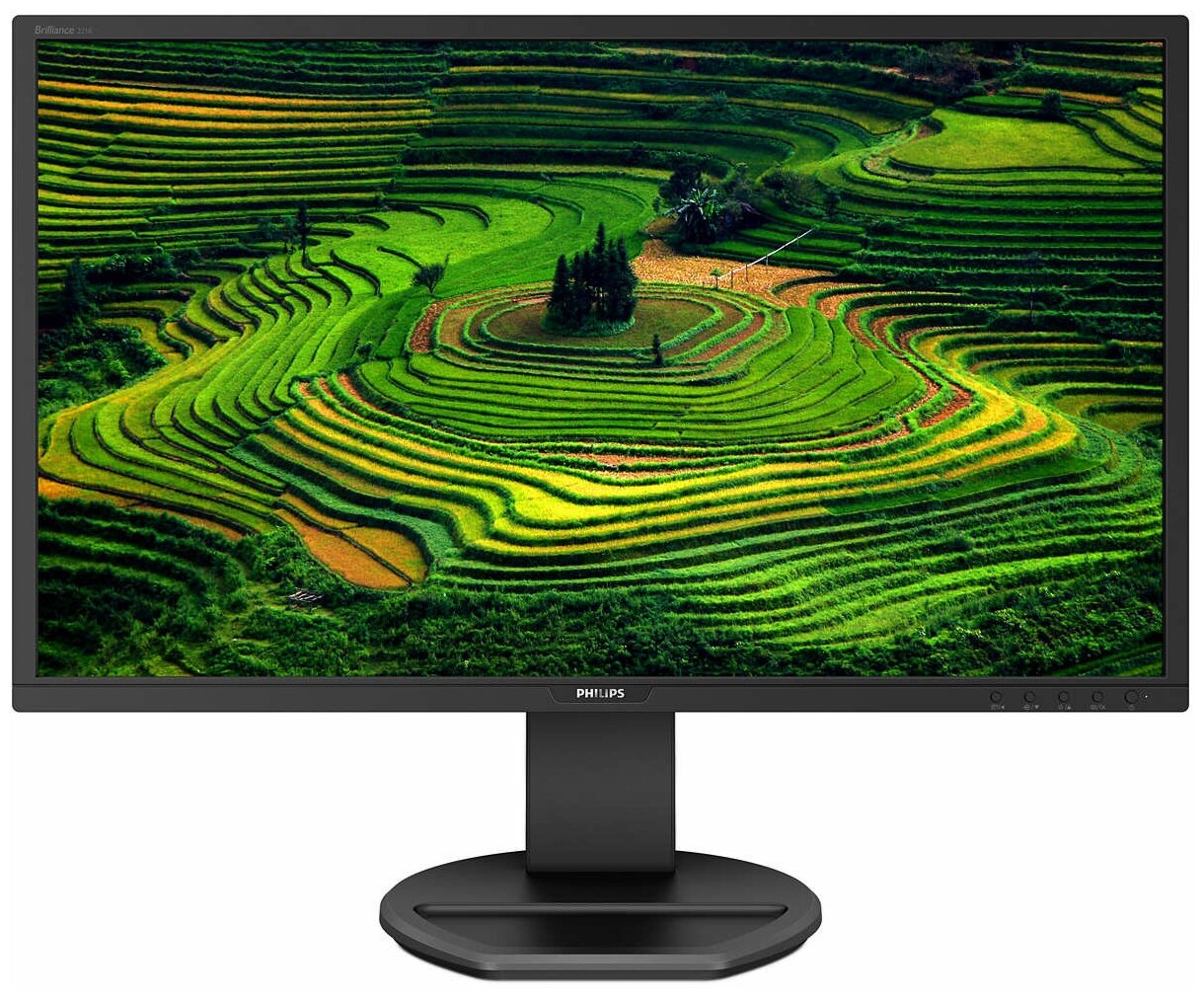 Монитор Philips 21.5" Black с поворотом экрана (LED, 1920x1080, 1 ms, 170°/160°, 250 cd/m, 20M:1, +DVI, +HD 221B8LJEB 221B8LJEB