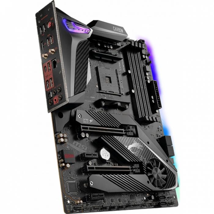 Материнская плата MSI , Socket AM4, AMD® X570, 4xDDR4-2666, 2xPCI-Ex16x, 2xPCI-Ex1x, HDMI, 6xSATA3(RAID 0/1/10), 2xM.2, 8 Ch Audio, 2GLan, WiFI 802.11, (2+4)xUSB2.0, (5+4)xUSB3.2, (1+0)xUSB3.2 Type-C™, 1xPS/2, ATX, RTL MPG X570 GAMING PRO CARBON WIFI MPG X570 GAMING PRO CARBON WIFI