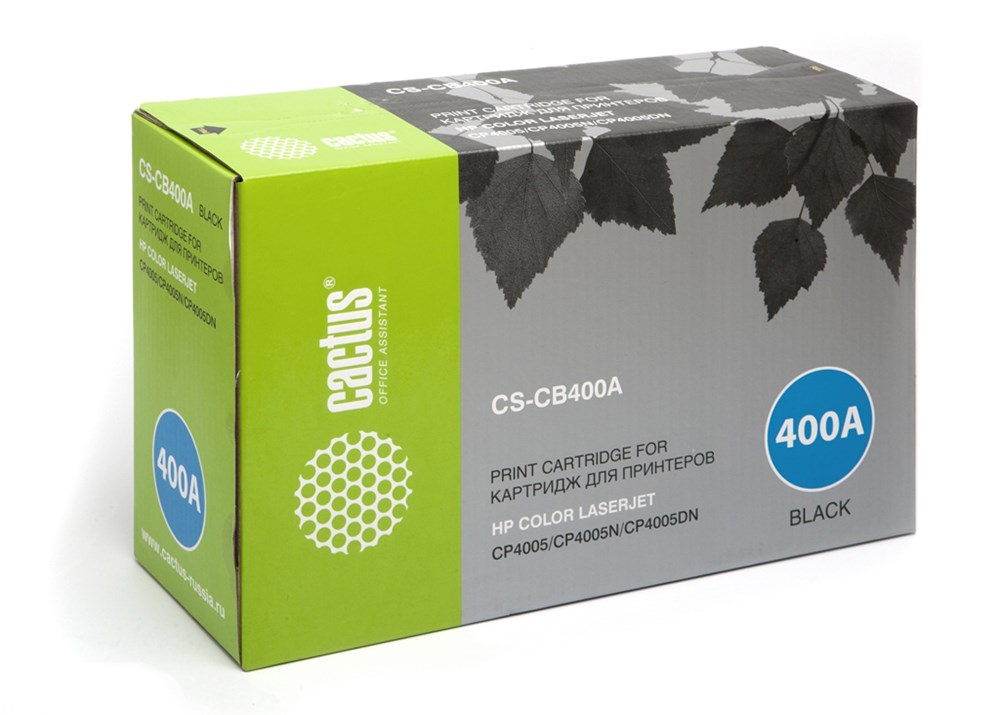 Тонер-картридж Cactus CS-CB400A черный для HP CLJ CP4005 (7500стр.) CS-CB400A CS-CB400A