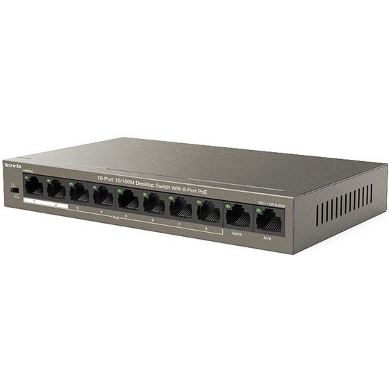 Неуправляемый коммутатор Tenda TEF1110P 10-Port 10/100M Desktop Switch with 8-Port PoE TEF1110P-8-63W TEF1110P-8-63W #5