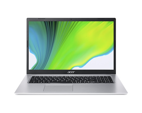 Ноутбук Acer A517-52-50SW Aspire 17.3'' FHD(1920x1080) IPS/Intel Core i5-1135G7 2.40GHz Quad/8GB+256GB SSD/Integrated/WiFi/BT/1.0MP/3cell/2,6 kg/W10Pro/3Y/SILVER NX.A5AER.005 NX.A5AER.005
