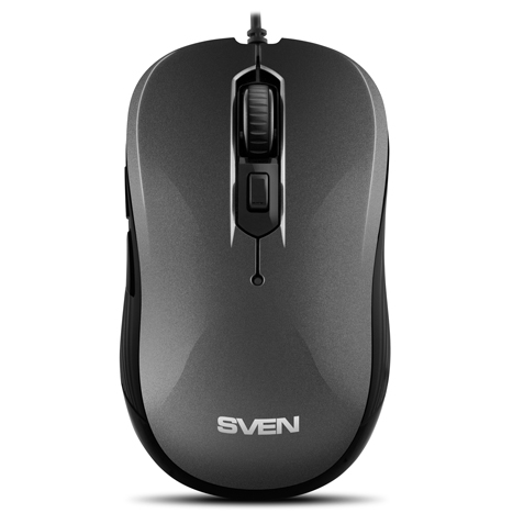 Мышь Sven RX-520S серая (бесшумн. клав, 5+1кл. 3200DPI, 1,5м, блист) SV-017644 SV-017644