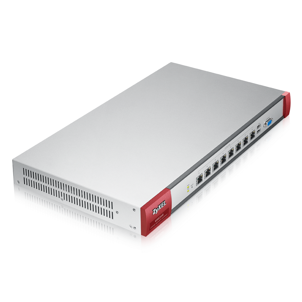 Межсетевой экран ZYXEL 10/100/1000, 8x управляемых портов,  UTM Bundle (AS,AV,CF,IDP) 1 YR USG310-RU0102F USG310-RU0102F