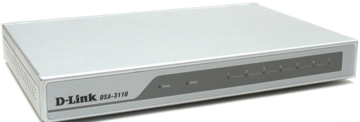 Концентратор доступа D-Link HotSpot Gateway (upgraded firmware), Base Processor ixp435-533 MHz OS: Linux 7 10/100Base-TX ports, including 3 user-configurable ports Console port (RJ-45) DSA-3110 DSA-3110