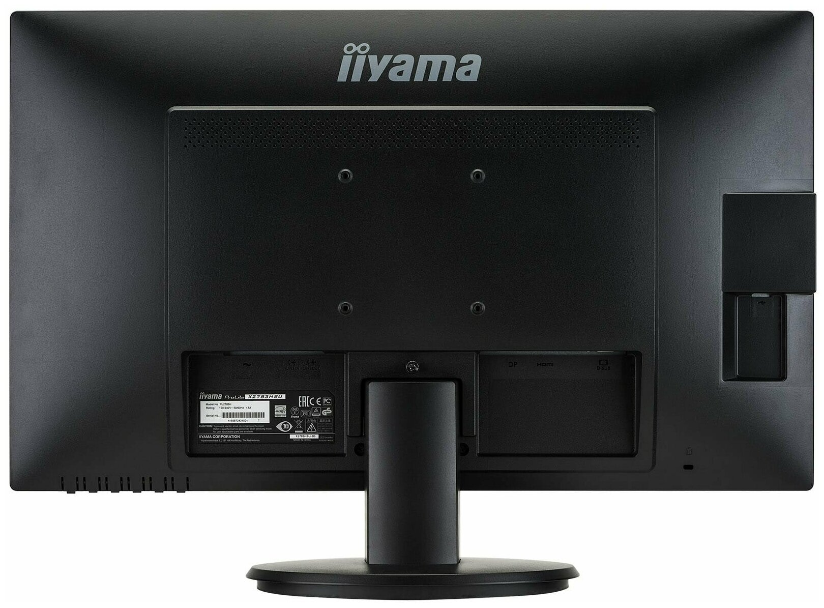 Монитор IIYAMA 27" черный (VA LED 1920x1080, 4ms 16:9, HDMI 3000:1 300cd, 178гр/178гр, D-Sub, DisplayPort) (X2783HSU-B3) X2783HSU-B3