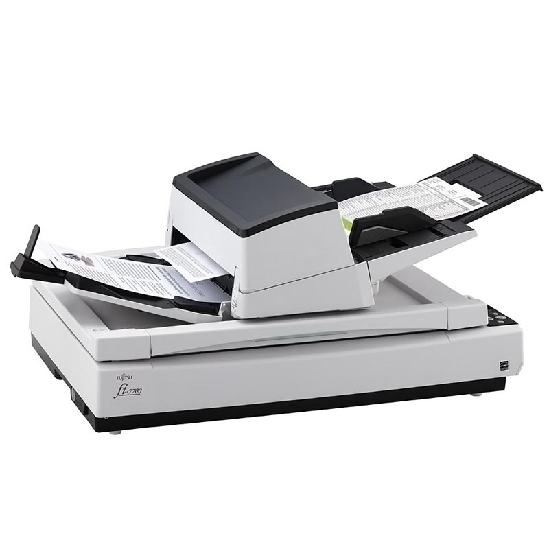 Сканер Fujitsu fi-7700S односторонний, 58 стр./мин (при 300 dpi), ADF 300 + планшет, USB 3.0, A3, нагрузка 30000 стр/день PA03740-B301 PA03740-B301