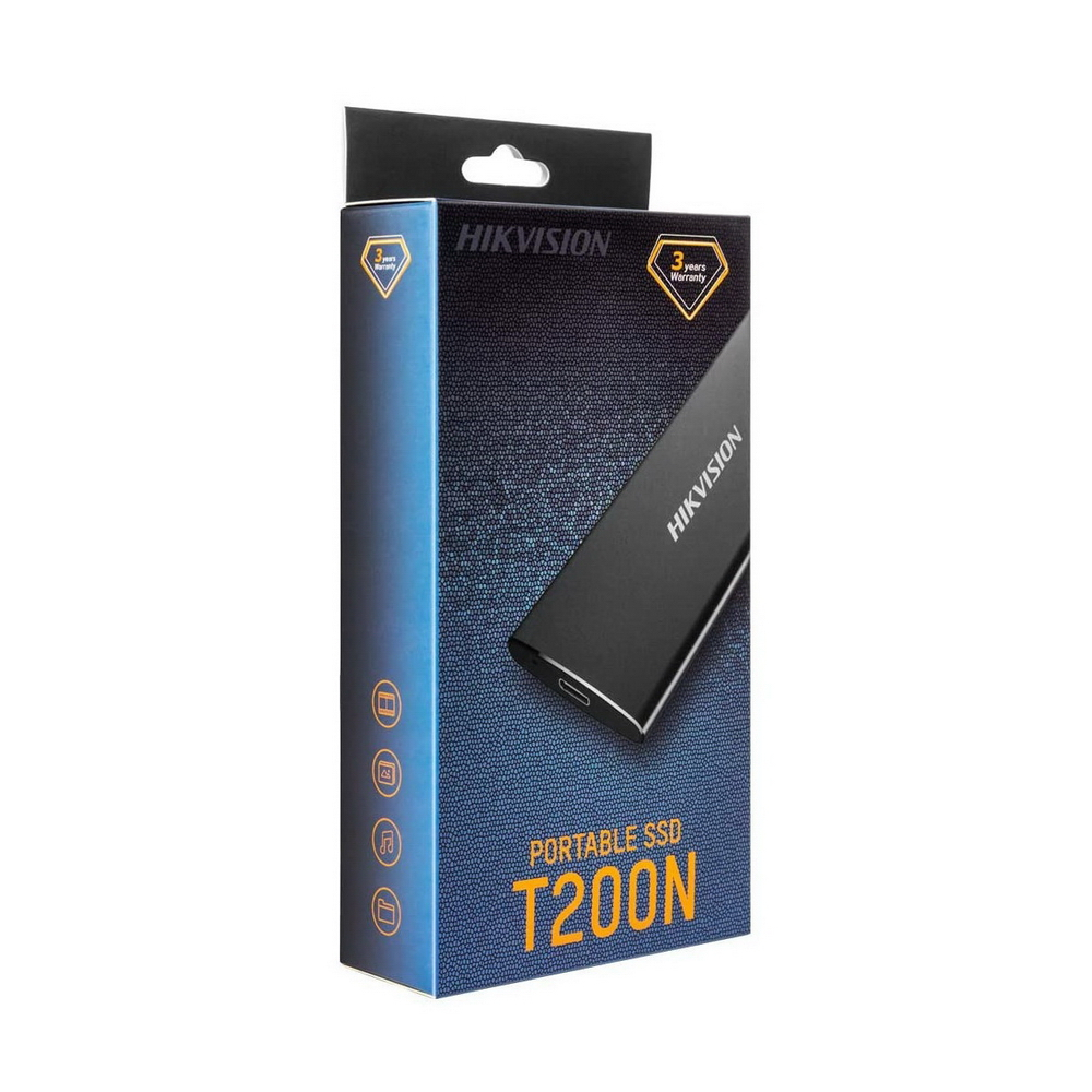 Внешний SSD диск Hikvision HS-ESSD-T200N/256G 256GB,T200N,USB 3.1-Type C HS-ESSD-T200N/256G HS-ESSD-T200N/256G