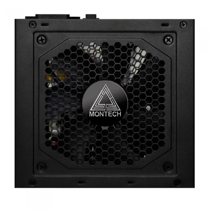 Блок питания Montech Gold certified PSU with 100 % Japanese electronic capacitors EMI filter component 120MM silent fan Flat & Flexible Cables GAMMA ll 650W GAMMA ll 650W
