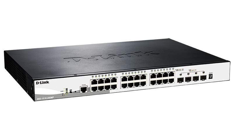 Коммутатор D-Link L2+ Smart Switch with 24 10/100/1000Base-T ports and 4 10GBase-X SFP+ ports (24 PoE ports 802.3af/802.3at (30 W), PoE Budget 370W) DGS-1510-28XMP/A1A DGS-1510-28XMP/A1A #4