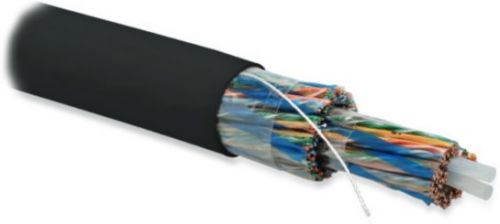 Кабель Hyperline витая пара, неэкранированная U/UTP, категория 3, 100 пар (24 AWG), одножильный (solid), внешний, UV PE, -40°C - +50°C, черный UUTP100-C5-S24-OUT-PE-BK UUTP100-C5-S24-OUT-PE-BK