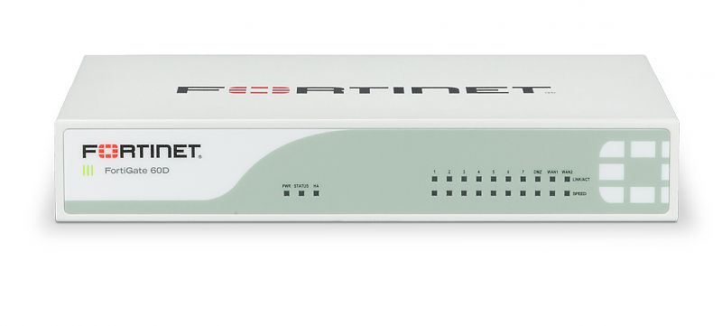 Межсетевой экран Fortinet FortiGateRugged-60D Ruggedized, 4 x GE RJ45 Switch ports, 2 x Shared Media pairs (Including 2 x GE RJ45 ports, 2 x SFP slots). DB9 Serial. Max managed FortiAPs (Total / Tunnel) 10 / 5 FGR-60D FGR-60D