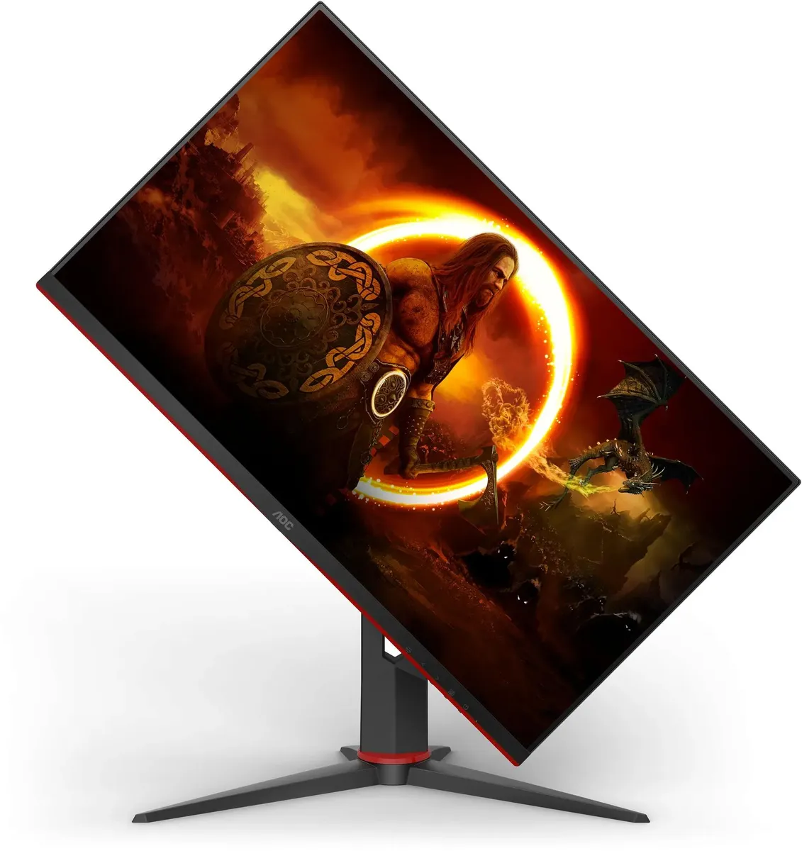 Монитор AOC Q27G2S 27" черный/красный IPS LED 1ms 16:9 HDMI матовая HAS Piv 1000:1 350cd 178гр/178гр 2560x1440 165Hz DP 2K 5.6кг Q27G2S/EU Q27G2S/EU