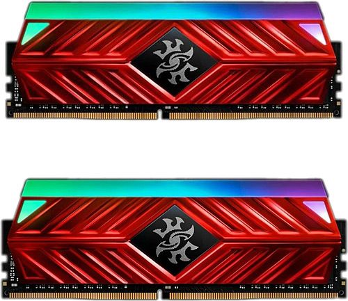 Модуль памяти ADATA 16GB DDR4 3600 DIMM XPG SPECTRIX D41 RGB Red Gaming Memory Non-ECC, CL18, 1.35V, 1024x8, Kit (2x8GB), RTL (774411) AX4U360038G18A-DR41 AX4U360038G18A-DR41