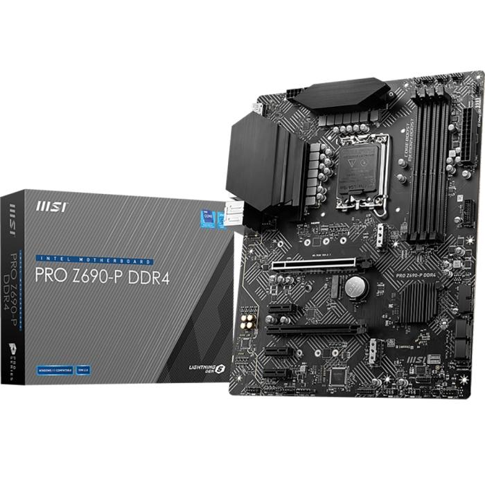 Материнская плата MSI PRO Z690-P DDR4 LGA1700 Intel Z690 4xDDR4 ATX AC`97 8ch(7.1) 2.5Gg RAID HDMI DP PRO Z690-P DDR4 PRO Z690-P DDR4