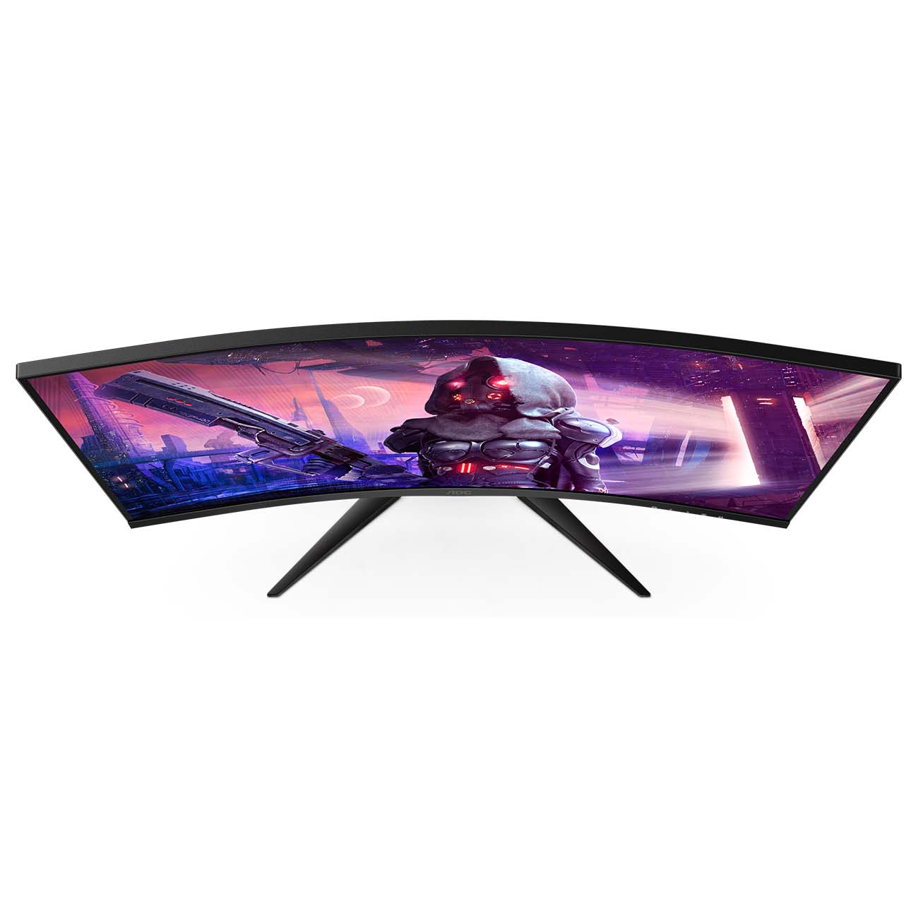 Монитор AOC 31,5" Curved 1920x1080 165Гц VA WLED 16:9 1ms D-Sub 2*HDMI DP 3000:1 80M:1 178/178 250cd 2*Speakers5W HAS Swivel Pivot Tilt Black/Red C32G2AE C32G2AE