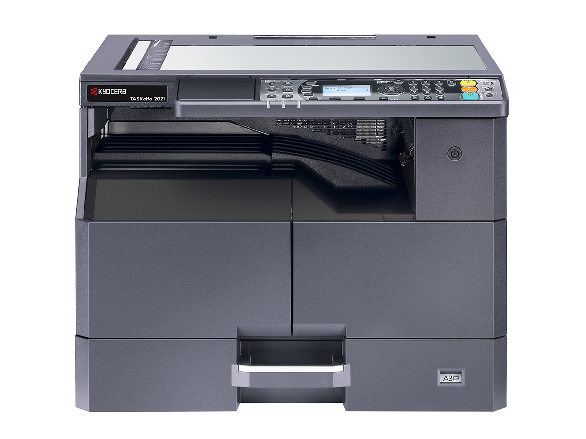 МФУ Kyocera TASKalfa 2021 (A3, 20/10 ppm А4/A3, 600 dpi, 256 Mb, USB 2.0, б/крышки, тонер)  1102ZP3NL0 1102ZP3NL0