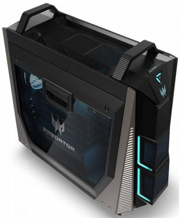 Персональный компьютер Acer Predator PO9-900 Core i9 7980XE (2.6)/128Gb/3Tb 7.2k/SSD512Gb/2xRTX2080Ti 11Gb/DVDRW/Windows 10 Home DG.E0PER.009 DG.E0PER.009