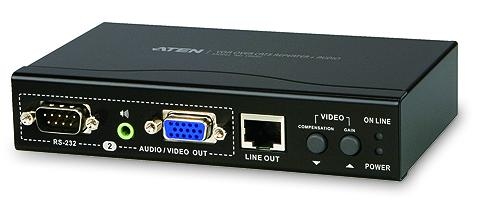Разветвитель ATEN VGA+AUDIO+R232, 1> 2 монитора, 150 м., F, без шнуров, Б.П.220> 5.3V VB552-A7-G VB552-A7-G