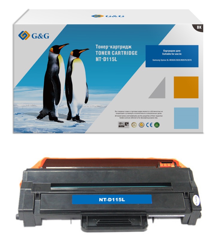 Тонер-картридж G&G для Samsung SL-M2620/2820/2670/2870 (3000стр) NT-D115L NT-D115L