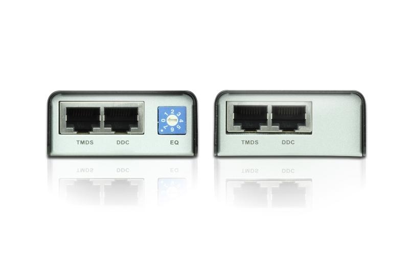 Удлинитель ATEN HDMI, 60 м., 2xUTP Cat5e, HDMI+2xRJ45, F, без шнуров, 2xБ.П.220> 5V, до 1920x1200 60Hz VE800A-AT-G VE800A-AT-G