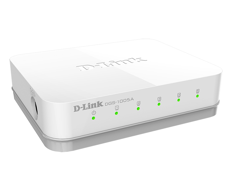 Коммутатор D-Link L2 Unmanaged Switch with 5 10/100/1000Base-T ports DGS-1005A/E1A DGS-1005A/E1A