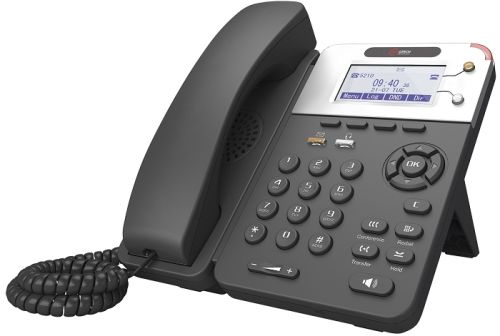 VoIP телефон Qtech  2 линии SIP, 33 клавиши, графический ЖК дисплей с подсветкой “132*64”, 2 порта Ethernet RJ-45 LAN/PC (блок питания в комплекте). QVP-200 QVP-200