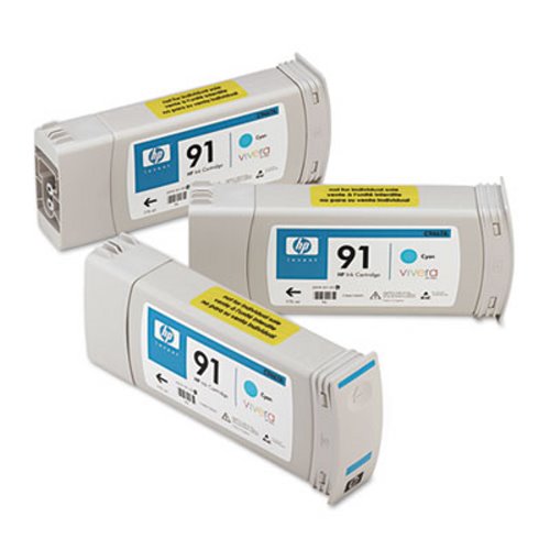 Картридж струйный HP №91 голубой x3уп. для HP DJ Z6100 C9483A C9483A