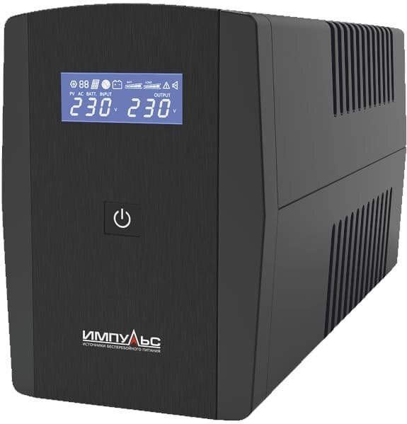 ИБП Импульс ЮНИОР СМАРТ 800 line-interactive, 800 ВА / 480 Вт, 220 - 240 В, 4.5 кг, 96х138х286, чёрн JS80101 JS80101