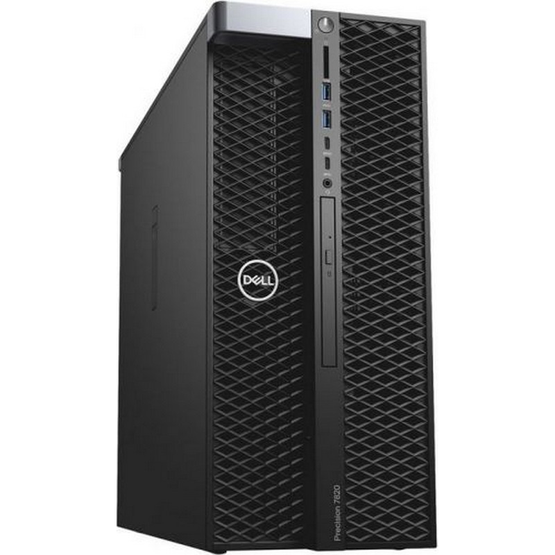Компьютер Dell Precision T7820 Dual Silver 4210R (2.4GHz, 10C), 32GB (4x8GB) DDR4, 256GB SSD, 2TB HDD, DVD–RW, no graphics, Keyboard, Mouse, Win10Pro, TPM, 3Y Basic NBD 7820-5858 7820-5858