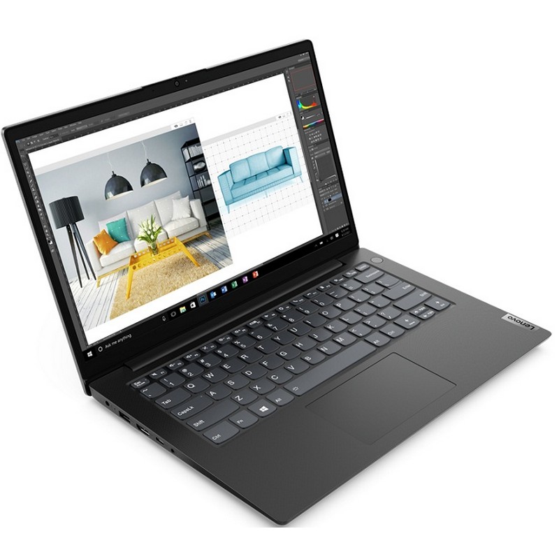 Ноутбук Lenovo V14 GEN2 ALC 14.0FHD_TN_AG_250N_N/ RYZEN_3_5300U_2.6G_4C_MB/ 4GB DDR4_2666+0Gb/ 256GB_SSD_M.2_2242_NVME_TLC/ / INTEGRATED_GRAPHICS/ WLAN_2X2AC+BT_LC/ NO_OS/ BLACK 82KC003KRU 82KC003KRU
