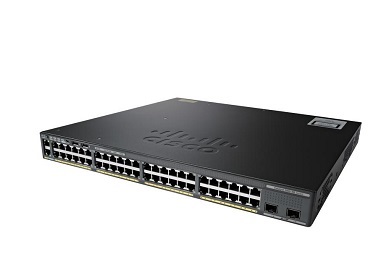 Коммутатор Cisco 48 GigE PoE 370W, 2 x 10G SFP+ LAN Base WS-C2960X-48LPD-L WS-C2960X-48LPD-L