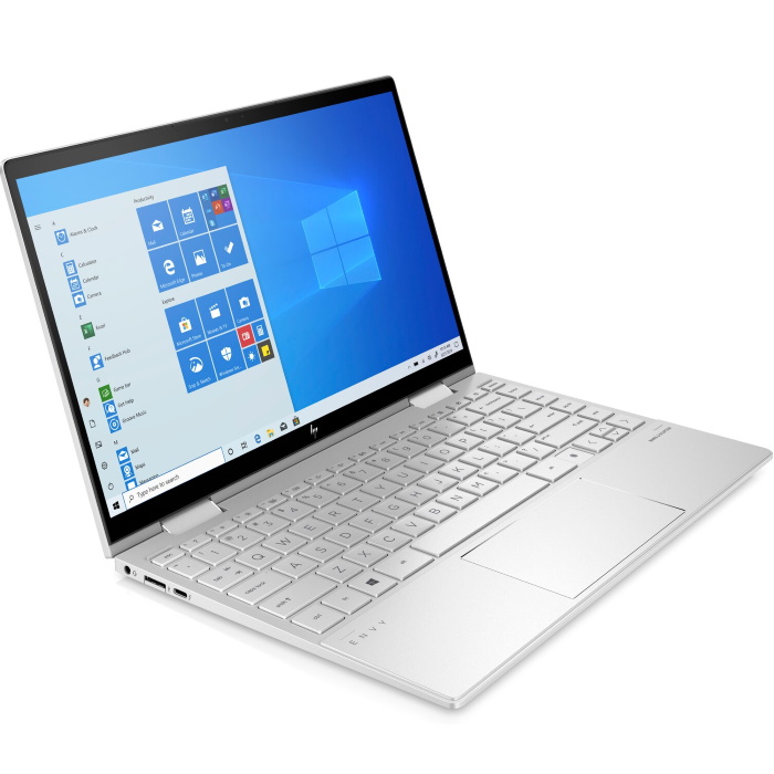 Ноутбук HP Envy 13x360 13-bd0015ur 13.3"(1920x1080 OLED)/Touch/Intel Core i7 1165G7(2.8Ghz)/16384Mb/512PCISSDGb/noDVD/Int:Intel Iris Xe /Cam/BT/WiFi/51WHr/war 1y/Natural silver/W10 + Fingerprint reader 4Z2N0EA 4Z2N0EA