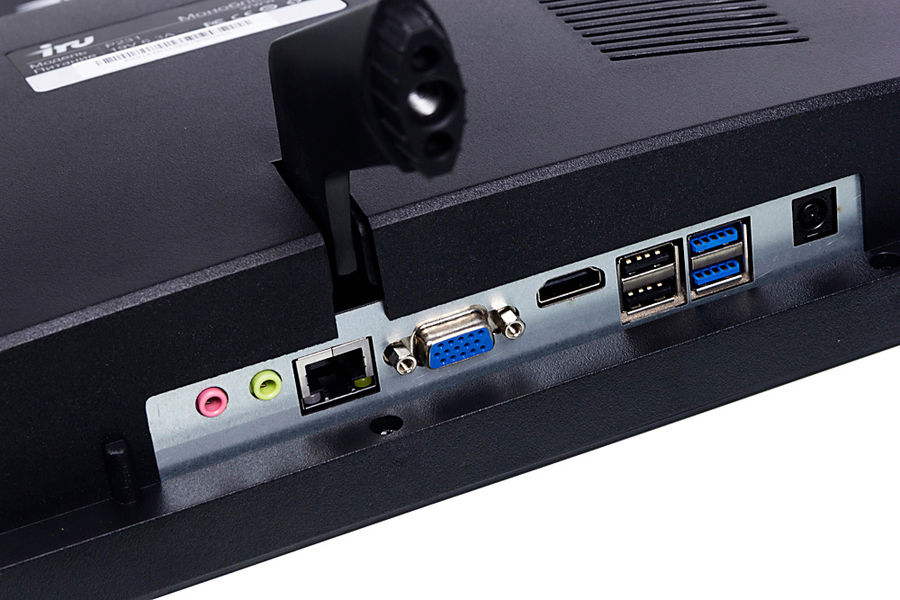 Моноблок iRU Office P2312 23.8" Full HD PG G6500 (4.1) 8Gb SSD240Gb UHDG 630 Free DOS GbitEth WiFi BT 120W клавиатура мышь Cam черный 1920x1080 1561326 1561326