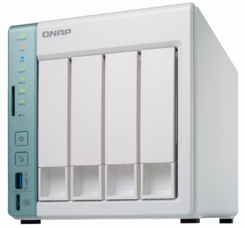 Сетевой RAID-накопитель QNAP 4 Hot-Swap tray w/o HDD. Celeron N3060 dual-core 1.6GHz-2.48GHz, 1GB DDR3L (1x1GB up to 8GB), HDMI, 2xGE LAN, 3xUSB 3.0 D4 Pro D4 Pro