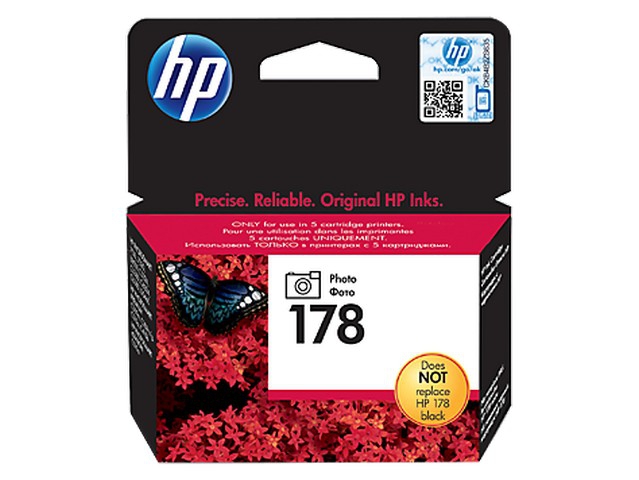 Картридж струйный HP №178 фото черный для HP C5383/C6383/B8553/D5463 CB317HE CB317HE