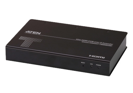 Удлинитель-передатчик ATEN KVM USB HDMI+RS232, 100 м, при прямом подкл/неогранич, через switch, 1xUTP Cat5e, HDMI+USB B-тип+DB9+3-контактн, клемма,F, спец,шнур, Б,П,220> 5V, (макс,разр,1920x1200 60 Hz) KE8900ST-AX-G KE8900ST-AX-G