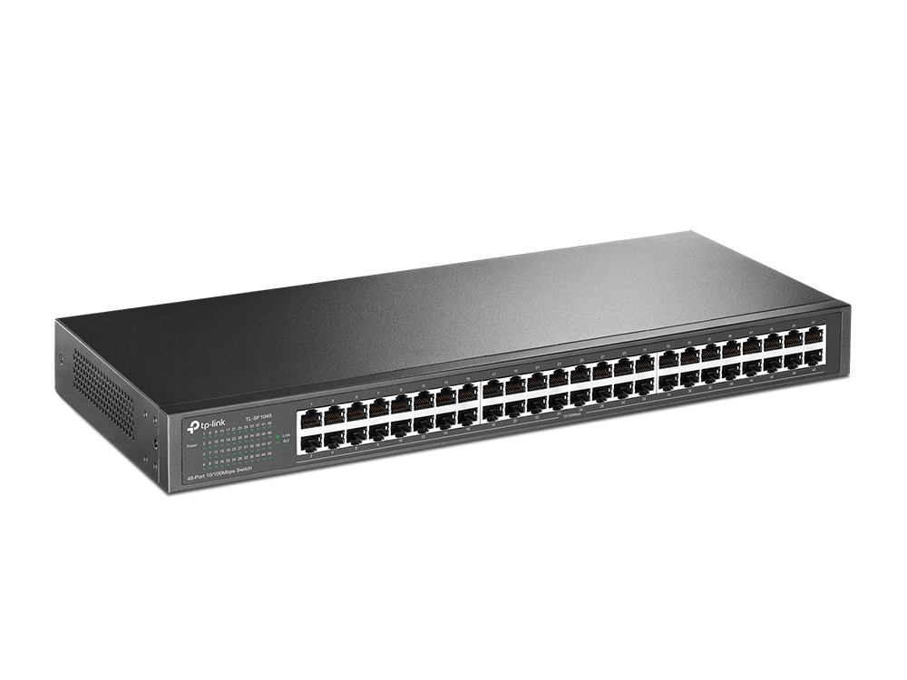 Коммутатор TP-Link 48*10/100, 1U 19-дюймовый монтируемый в стойку стальной корпус TL-SF1048 TL-SF1048 #3