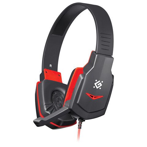 Гарнитура Defender игровая Warhead G-320 черный+красный, кабель 1.8 м 64033 64033