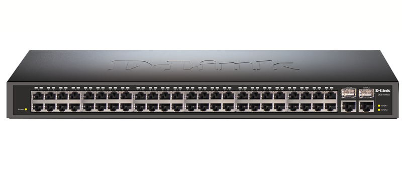 Коммутатор D-Link L2 Unmanaged Switch with 48 10/100Base-TX ports and 2 100/1000Base-T/SFP combo-ports DES-1050G/C1A DES-1050G/C1A