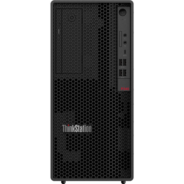 Персональный компьютер Lenovo ThinkStation P340 Tower 500W, i7-10700 (2.9G, 8C), 2x8GB DDR4 2933 UDIMM, 512GB SSD M.2, Intel UHD 630, DVD-RW, USB KB&Mouse, SD Reader, Win 10 Pro64 RUS, 3Y OS 30DH00GFRU 30DH00GFRU #3