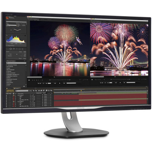 Монитор Philips 31.5'' 16:9 2560х1440(WQHD) IPS, nonGLARE, 450cd/m2, H178°/V178°, 1200:1, 50М:1, 1.07B, 4ms, VGA, HDMI, DP, USB-Hub, Height adj, Pivot, Tilt, Swivel, Speakers, 3Y, Black 328P6AUBREB (00/01) 328P6AUBREB (00/01)