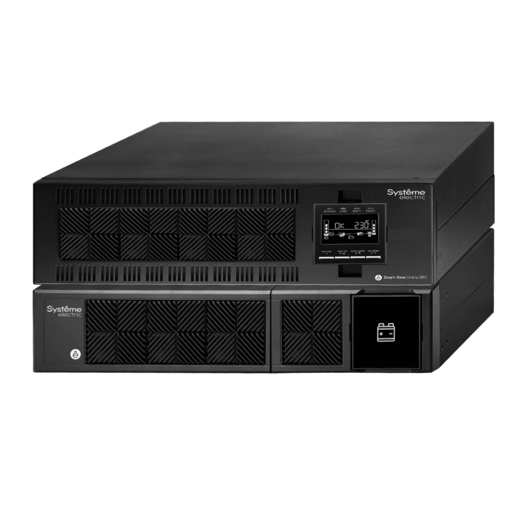 Источник бесперебойного питания Systeme Electric Smart-Save SRV 10000VA/9000W, Online, клеммы, Rack/Tower, LCD SRVSE10KRTXLI5U SRVSE10KRTXLI5U