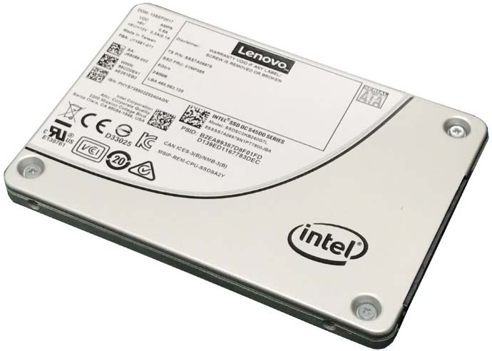 Жесткий диск Lenovo ThinkSystem 2.5" Intel S4500 480GB Entry SATA 6Gb Hot Swap SSD 7SD7A05741 7SD7A05741