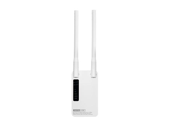 Wi-Fi повторитель сигнала TOTOLINK Двухдиапазонный,передача скорости обмена данными до 1200Мбит/сек. 1*LAN FE Port, 1*2.4G WPS button, 1*5G WPS button,1*Power ON/OFF button, 2*5dBi external antennas EX1200M EX1200M