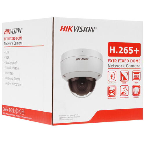Видеокамера IP Hikvision DS-2CD2143G0-IU 2.8-2.8мм цветная DS-2CD2143G0-IU(2.8MM) DS-2CD2143G0-IU(2.8MM)
